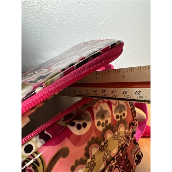 Vera Bradley Cooler Insulated Lunch Tote Bag RETIRED PRINT Paisley Pink Flowers - Picture 6 of 11